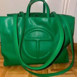 Telfar Green Shopping Bag